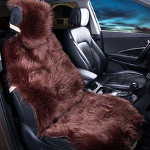 Load image into Gallery viewer, KAWOSEN 1 Piece Long Faux Fur Seat Cover, Universal Artificial Plush Car Seat Covers, Cute Plush Snow Seat Cushion LFFS02
