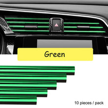 Load image into Gallery viewer, 10 Pieces Car-styling Chrome Styling Moulding Car Air Vent Trim Strip Air Conditioner Outlet Grille Decoration U Shape
