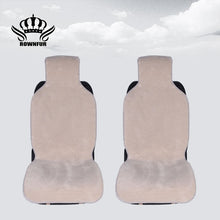 Load image into Gallery viewer, Faux fur Car Seat Cover winter White Universal Automotive interior Artificial fur Car Seat Cushion For toyota BMW Kia Mazda Ford
