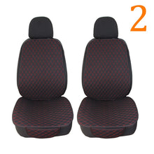 Load image into Gallery viewer, Summer Car Seat Cover Protector Auto Flax Front Back Rear Backrest Linen Seat Cushion Pad for Automotive Interior Truck Suv Van
