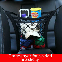 Load image into Gallery viewer, Car Trunk Cargo Net Organizer Auto Elastic Mesh Fixed Cover Travel Sundries Storage Bag Interior Accessories
