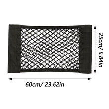 Load image into Gallery viewer, Car Back Rear Trunk Storage Net Seat Elastic String Net Magic Sticker Mesh Storage Bag Auto Organizer Seat Back Bag Freeshipping
