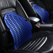 Load image into Gallery viewer, 1PCS Universal Car Back Support Chair Massage Lumbar Support Waist Cushion Mesh Ventilate Cushion Pad For Car Office Home
