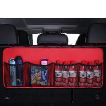 Load image into Gallery viewer, Car Rear Seat Organizer Auto Seat Back Storage Bag Automobile Trunk Cargo Mesh Ornaments Sundries Gadget Interior Accessories
