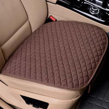 Load image into Gallery viewer, Flax Car Seat Cover Four Seasons Front Rear Linen Fabric Cushion Breathable Protector Mat Pad Auto Accessories Universal Size
