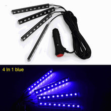 Load image into Gallery viewer, 12 LED Car Interior Floor Foot Lamp AUTO Decoration Light With USB Multiple Modes Car Styling Atmosphere RGB Neon Lamp Strips
