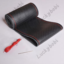 Load image into Gallery viewer, Car Steering Wheel Braid Cover Needles And Thread Artificial Leather Car Covers Suite 7 Color DIY Texture Soft Auto Accessories
