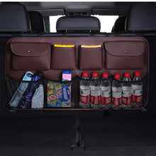 Load image into Gallery viewer, Car Rear Seat Organizer Auto Seat Back Storage Bag Automobile Trunk Cargo Mesh Ornaments Sundries Gadget Interior Accessories
