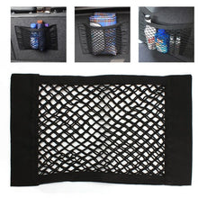 Load image into Gallery viewer, Car Back Rear Trunk Storage Net Seat Elastic String Net Magic Sticker Mesh Storage Bag Auto Organizer Seat Back Bag Freeshipping
