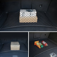 Load image into Gallery viewer, Car Trunk Cargo Net Organizer Auto Elastic Mesh Fixed Cover Travel Sundries Storage Bag Interior Accessories
