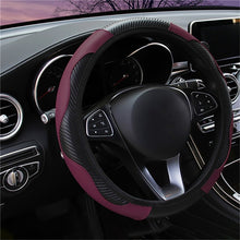 Load image into Gallery viewer, 37-38cm Car Steering Wheel Cover Breathable Anti Slip PU Leather Steering Covers Suitable Auto Decoration internal Accessories
