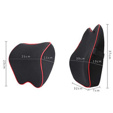 Load image into Gallery viewer, Car Headrest Pillow Neck Memory Lumbar Support Cotton Breathable Auto Neck Rest Headrest Cushion Seat Pillow
