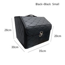 Load image into Gallery viewer, AUTOROWN PU Leather Trunk Organizer Box for Shopping Camping Picnic Home Garage Storage Bag Auto Interior Accessories S/M/L
