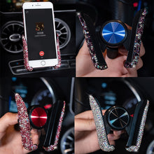 Load image into Gallery viewer, 1Pcs Car Universal Air Vent Crystal Phone Holder for Xiaomi Pocophone F1 Huawei For BMW Air Vent Mount Cell Phone Stander
