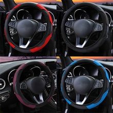 Load image into Gallery viewer, 37-38cm Car Steering Wheel Cover Breathable Anti Slip PU Leather Steering Covers Suitable Auto Decoration internal Accessories
