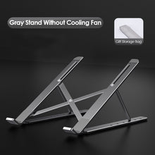 Load image into Gallery viewer, Foldable Laptop Stand With Cooling Fan Portable Heat Dissipation Cooler For MacBook Air Pro Desktop Stand Notebook Dell Holder
