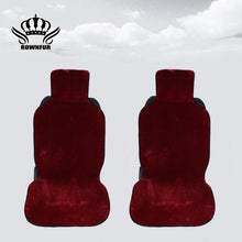 Load image into Gallery viewer, Faux fur Car Seat Cover winter White Universal Automotive interior Artificial fur Car Seat Cushion For toyota BMW Kia Mazda Ford
