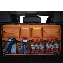 Load image into Gallery viewer, Car Rear Seat Organizer Auto Seat Back Storage Bag Automobile Trunk Cargo Mesh Ornaments Sundries Gadget Interior Accessories
