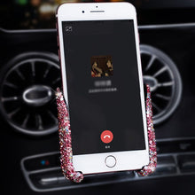 Load image into Gallery viewer, 1Pcs Car Universal Air Vent Crystal Phone Holder for Xiaomi Pocophone F1 Huawei For BMW Air Vent Mount Cell Phone Stander
