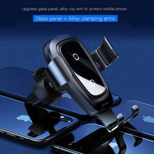 Load image into Gallery viewer, Baseus Qi Wireless Charger Car Phone Holder For iPhone Samsung Huawei Air Vent Mount Phone Car Holder Stand Bracket Car Accesori
