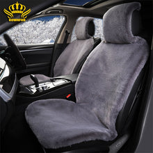 Load image into Gallery viewer, Faux fur Car Seat Cover winter White Universal Automotive interior Artificial fur Car Seat Cushion For toyota BMW Kia Mazda Ford
