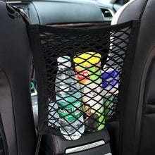 Load image into Gallery viewer, Car Interior Trunk Seat Back Elastic Mesh Net Car Styling Storage Bag Pocket Cage velcro Grid Pocket Holder Car Accessories Trun
