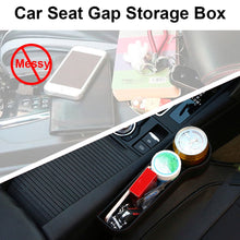 Load image into Gallery viewer, Car Seat Gap Storage Box Cup PU Leather Pocket Catcher Organizer Phone Bottle Cups Holder Multifunctional Car Accessories
