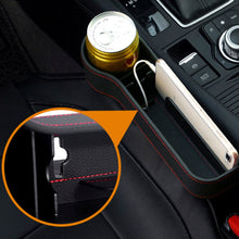 Load image into Gallery viewer, Car Seat Gap Storage Box Cup PU Leather Pocket Catcher Organizer Phone Bottle Cups Holder Multifunctional Car Accessories
