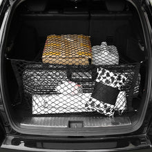 Load image into Gallery viewer, Car Trunk Cargo Net Organizer Auto Elastic Mesh Fixed Cover Travel Sundries Storage Bag Interior Accessories
