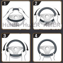 Load image into Gallery viewer, HuiER Warm Long Wool Plush Car Steering Wheel Cover Comfortable Anti-slip For 36-39CM Car Styling Steering-wheel Free Shipping
