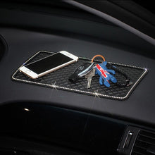 Load image into Gallery viewer, 1PCS Crystal Anti-Slip Pad Mat for Mobile Phone mp4 Keys GPS Silicone Diamond Rhinestones Car Sticky Car Charm anti slip mats
