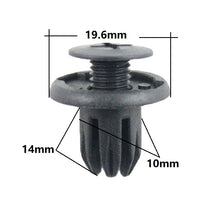 Load image into Gallery viewer, KE LI MI 30Pcs 10mm Fenders Bumper Screw Push Type Plastic Rivets Fastener Clips For Honda Toyota Chery Opel Ford
