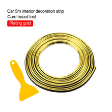 Load image into Gallery viewer, Car Styling 5M/pcs Universal Flexible Car Interior Decoration Moulding Trim Strips Car Central Control and Door Decoration Strip
