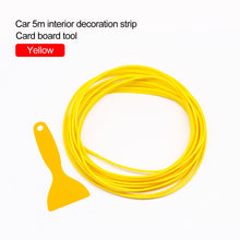 Load image into Gallery viewer, Car Styling 5M/pcs Universal Flexible Car Interior Decoration Moulding Trim Strips Car Central Control and Door Decoration Strip
