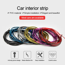 Load image into Gallery viewer, Car Styling 5M/pcs Universal Flexible Car Interior Decoration Moulding Trim Strips Car Central Control and Door Decoration Strip
