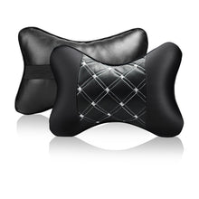 Load image into Gallery viewer, 2021 New Mini All PU leather car neck pillows comfortable universal Auto Seat Head Neck Rest Cushion Headrest Pillow Pad
