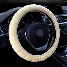 Load image into Gallery viewer, HuiER Warm Long Wool Plush Car Steering Wheel Cover Comfortable Anti-slip For 36-39CM Car Styling Steering-wheel Free Shipping
