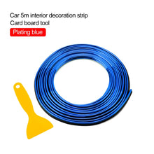 Load image into Gallery viewer, Car Styling 5M/pcs Universal Flexible Car Interior Decoration Moulding Trim Strips Car Central Control and Door Decoration Strip
