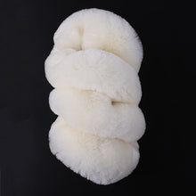 Load image into Gallery viewer, Authentic Sheepskin Car Stretch-on Steering Wheel Cover/Soft Australian Wool Vehicle braid on the steering-Wheel Protector
