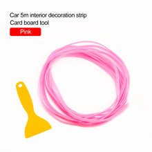 Load image into Gallery viewer, Car Styling 5M/pcs Universal Flexible Car Interior Decoration Moulding Trim Strips Car Central Control and Door Decoration Strip
