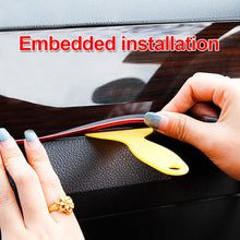 Load image into Gallery viewer, Car Styling 5M/pcs Universal Flexible Car Interior Decoration Moulding Trim Strips Car Central Control and Door Decoration Strip
