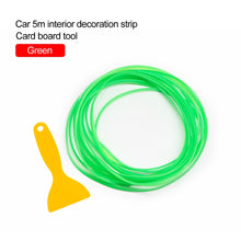 Load image into Gallery viewer, Car Styling 5M/pcs Universal Flexible Car Interior Decoration Moulding Trim Strips Car Central Control and Door Decoration Strip
