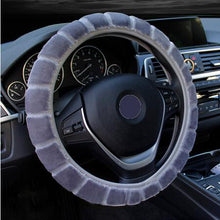 Load image into Gallery viewer, HuiER Warm Long Wool Plush Car Steering Wheel Cover Comfortable Anti-slip For 36-39CM Car Styling Steering-wheel Free Shipping
