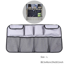 Load image into Gallery viewer, Car Rear Seat Organizer Auto Seat Back Storage Bag Automobile Trunk Cargo Mesh Ornaments Sundries Gadget Interior Accessories
