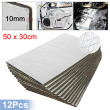 Load image into Gallery viewer, Uxcell 9pcs/12pcs 50cm*30cm Sound Deadener Heat Insulation Mat Car Van Sound Proofing Deadening Insulation Car Hood Insulation
