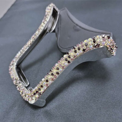 Crystal Car Phone Holder for Auto Holder for Phone with USB Cable Car Charger Interior Accessories