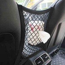 Load image into Gallery viewer, Car Interior Trunk Seat Back Elastic Mesh Net Car Styling Storage Bag Pocket Cage velcro Grid Pocket Holder Car Accessories Trun
