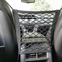 Load image into Gallery viewer, 1Pcs Car Interior Trunk Seat Back Elastic Mesh Net Car Styling Storage Bag Pocket Cage velcro Grid Pocket Holder Car Accessories
