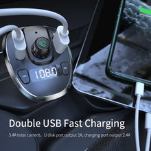 Load image into Gallery viewer, Essager USB Car Charger FM Transmitter Bluetooth 5.0 Coche Adapter Wireless Handsfree Audio Receiver MP3 Player Auto Accessories
