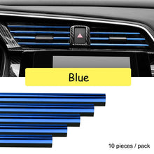 Load image into Gallery viewer, 10 Pieces Car-styling Chrome Styling Moulding Car Air Vent Trim Strip Air Conditioner Outlet Grille Decoration U Shape
